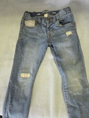 Cat & Jack Girls' Light Blue Distressed Skinny Jeans